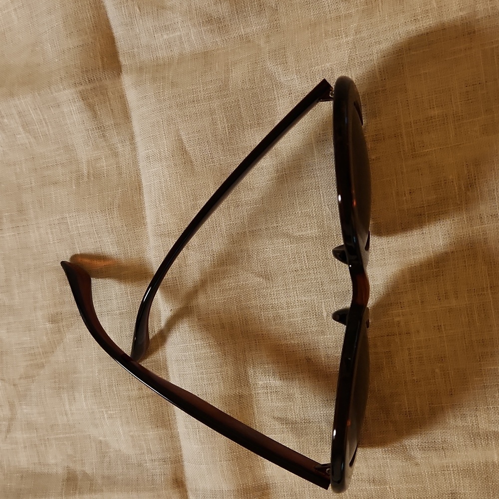 NEW Sunglasses Brown round tortoise shell plastic frame travel vacation summer - Picture 6 of 7